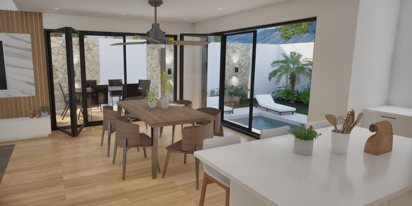 Palmshore kitchen dining image pool view
