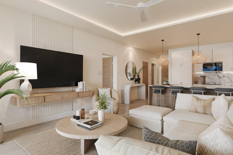 012 Ocean Blue 3 Bed Living Kitchen resized 768x512